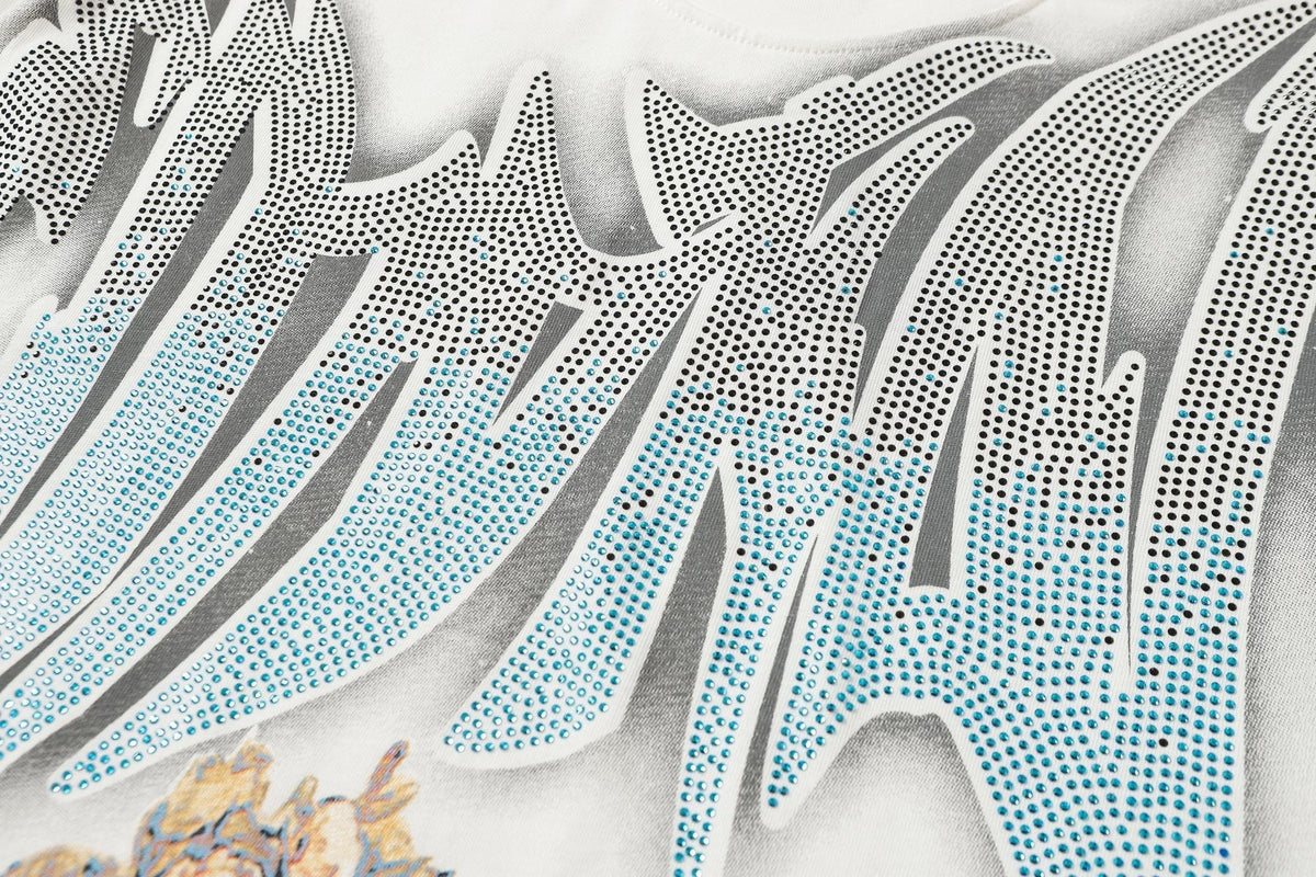 MIXED EMOTION Dove Angel Graphic Short-Sleeve T-Shirt — detail
