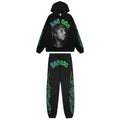 Sp5der Portrait Graphic Hoodie & Jogger Matching Set — hero