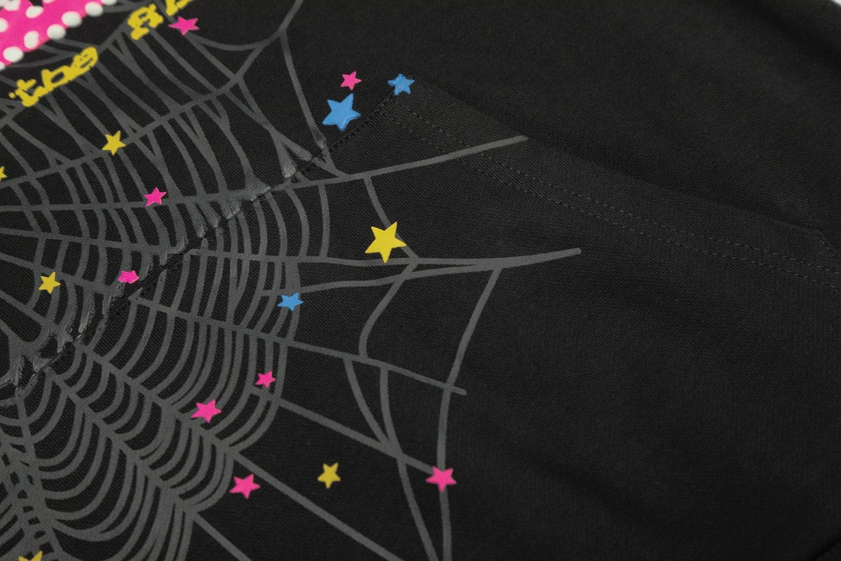 Sp5der Spider Web Star Graphic Matching Set — fabric_closeup