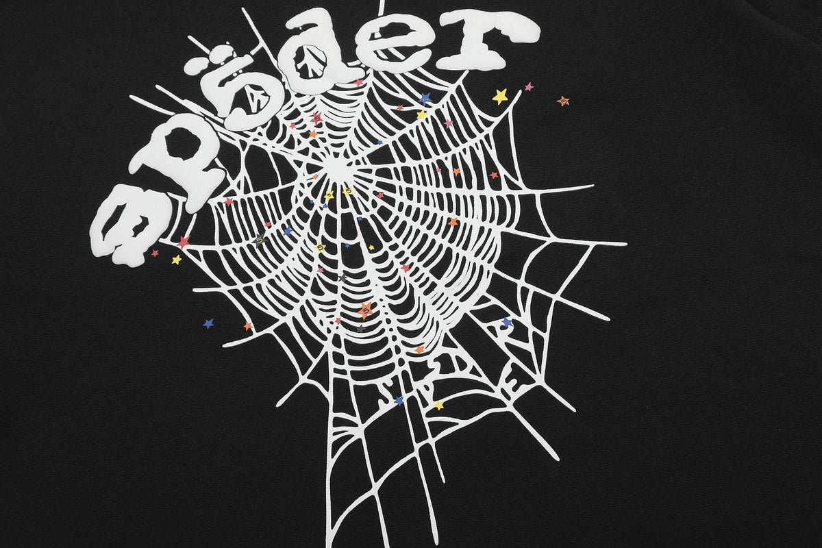 Sp5der Spiderweb Graphic Short-Sleeve T-Shirt — detail