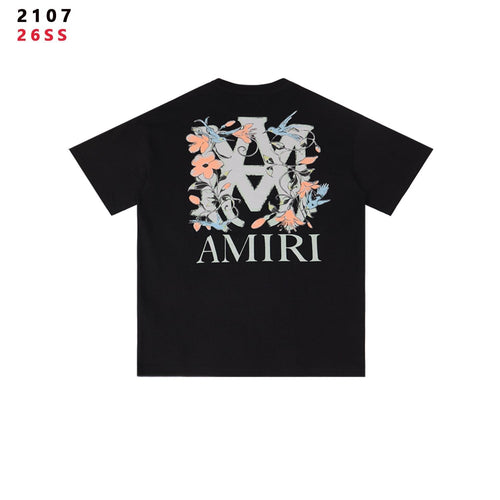 AMIRI Floral A Graphic Short-Sleeve T-Shirt — back