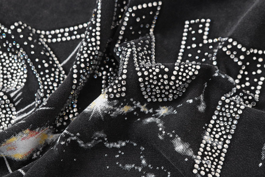 SAINT Washed Black Magician Devil Graphic T-Shirt — detail