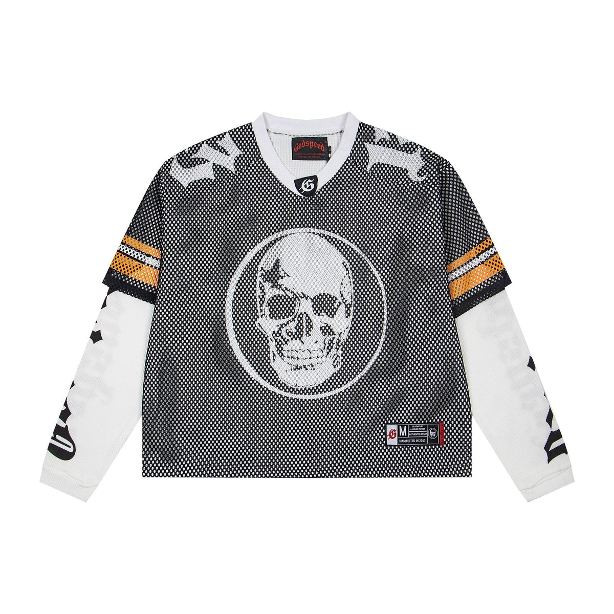 Godspeed Skull Mesh Jersey Long-Sleeve T-Shirt — front