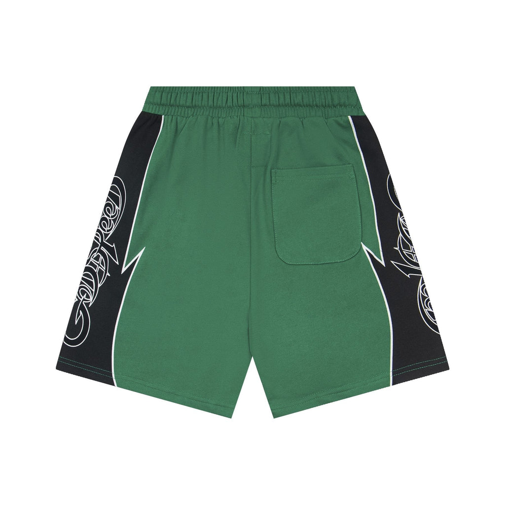 Godspeed Printed Side-Panel Drawstring Shorts — back