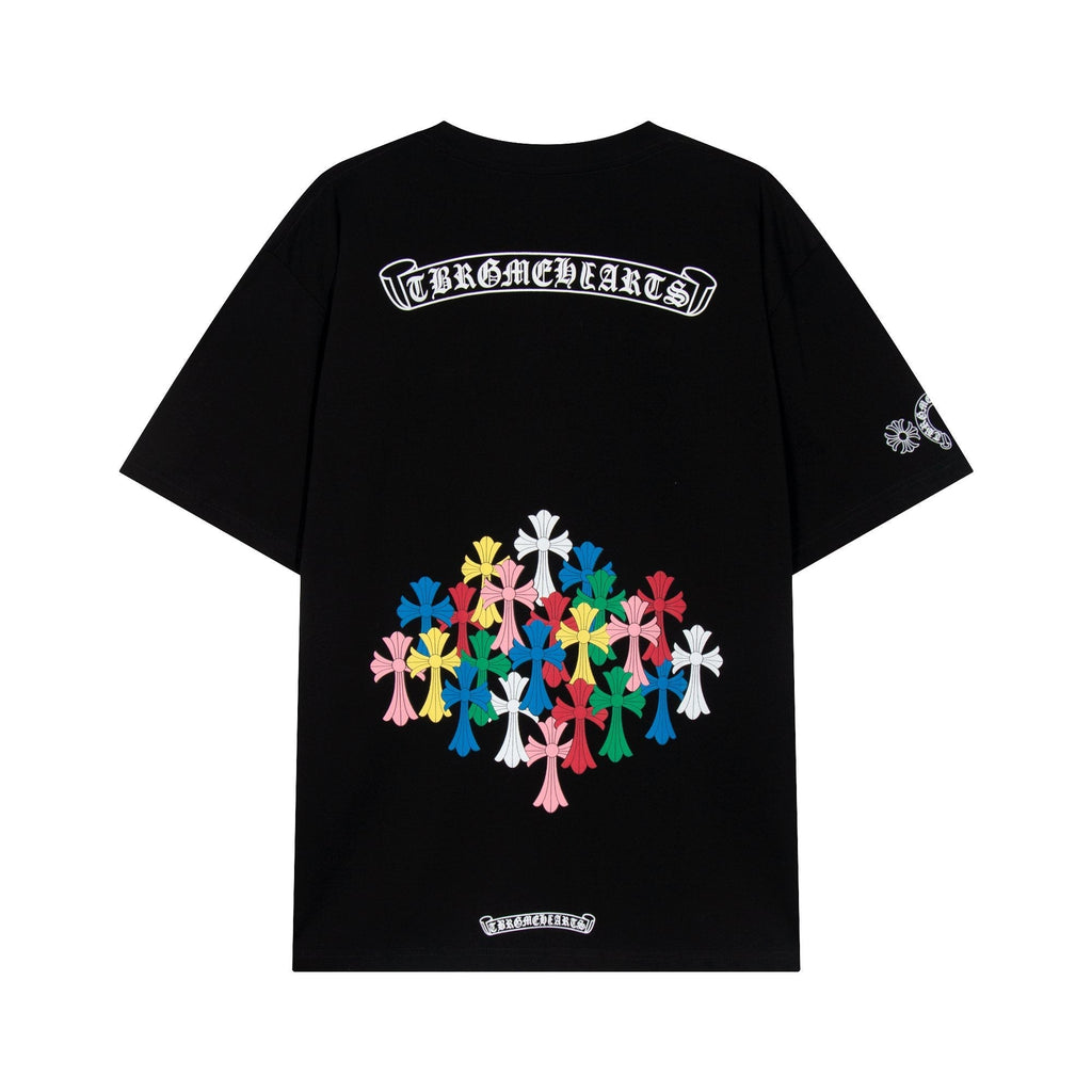 Chrome Hearts Rainbow Horseshoe Cross Graphic T-Shirt — hero
