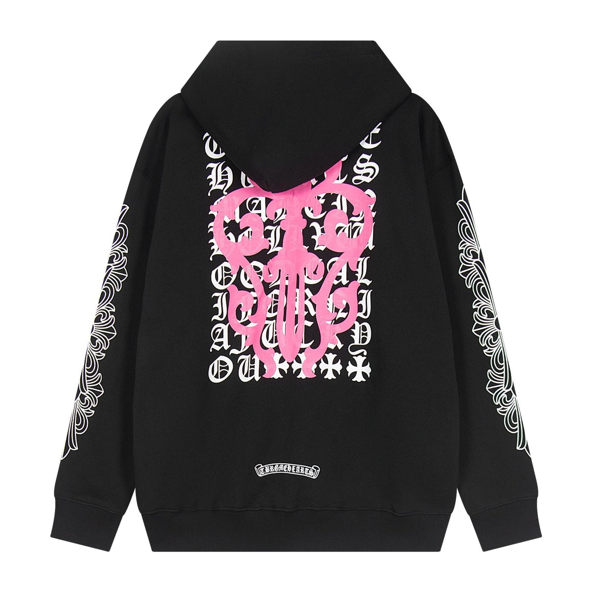 Chrome Hearts Horseshoe Cross Graphic Zip Hoodie — back