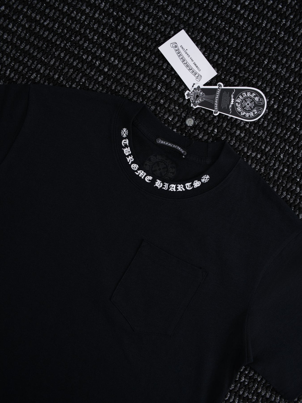 Chrome Hearts Sanskrit Letter Pocket Short-Sleeve T-Shirt — context