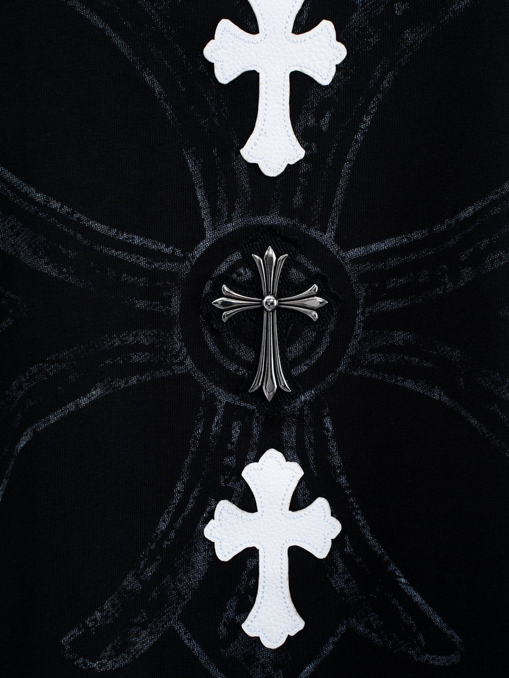 Chrome Hearts Cross Badge Graphic Short-Sleeve T-Shirt — detail